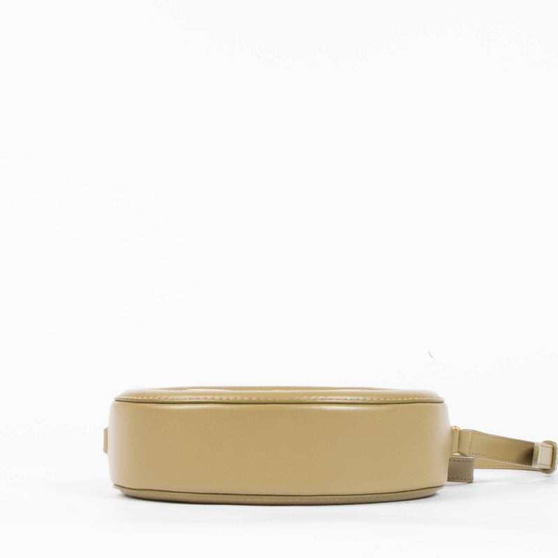 Celine Green Triomphe Oval Crossbody Bag