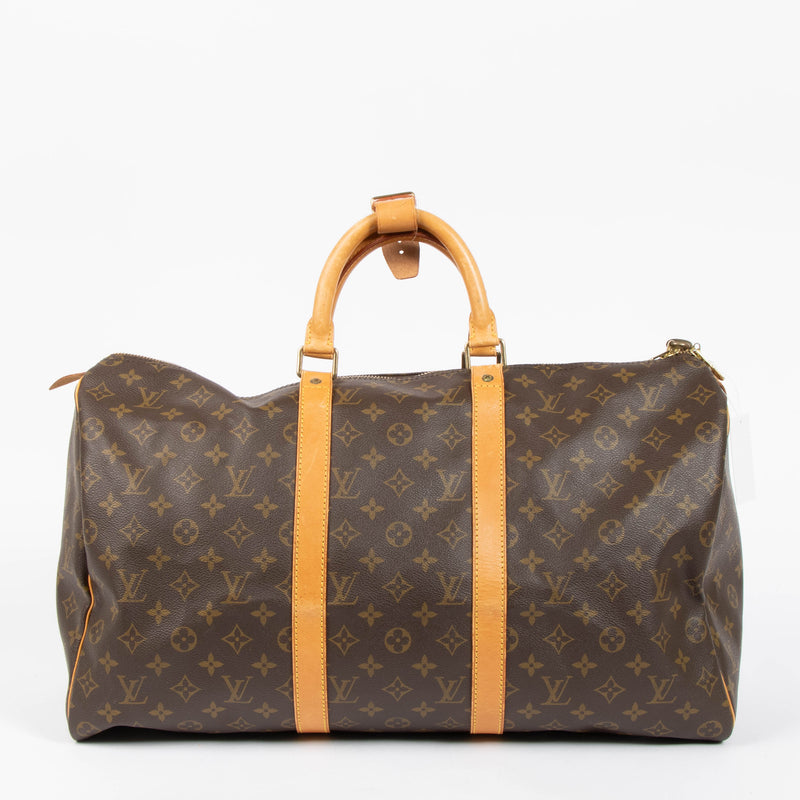 Louis Vuitton Monogram Canvas Keepall 50 Travel Bag