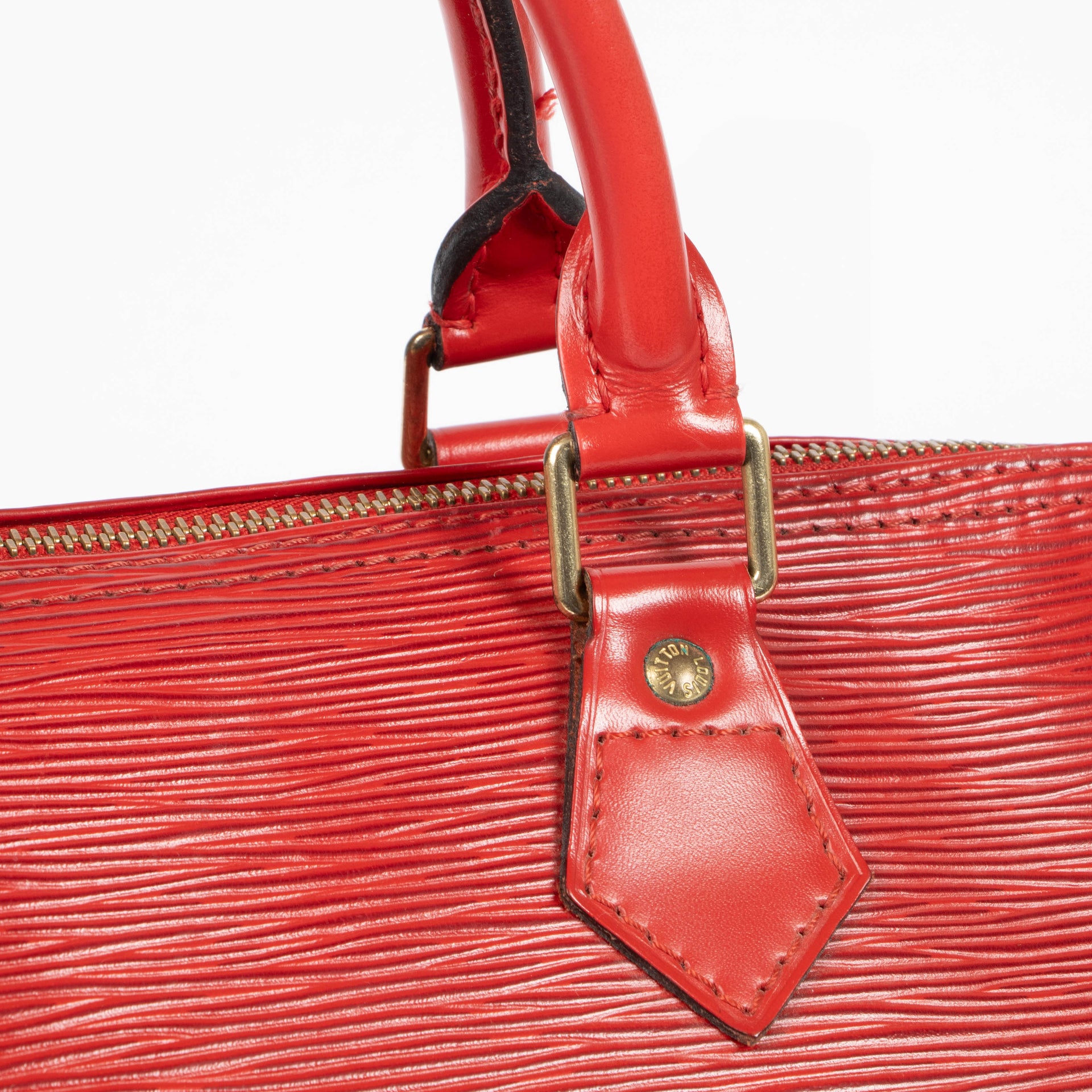 Louis Vuitton Red Epi Leather Speedy 30 Bag