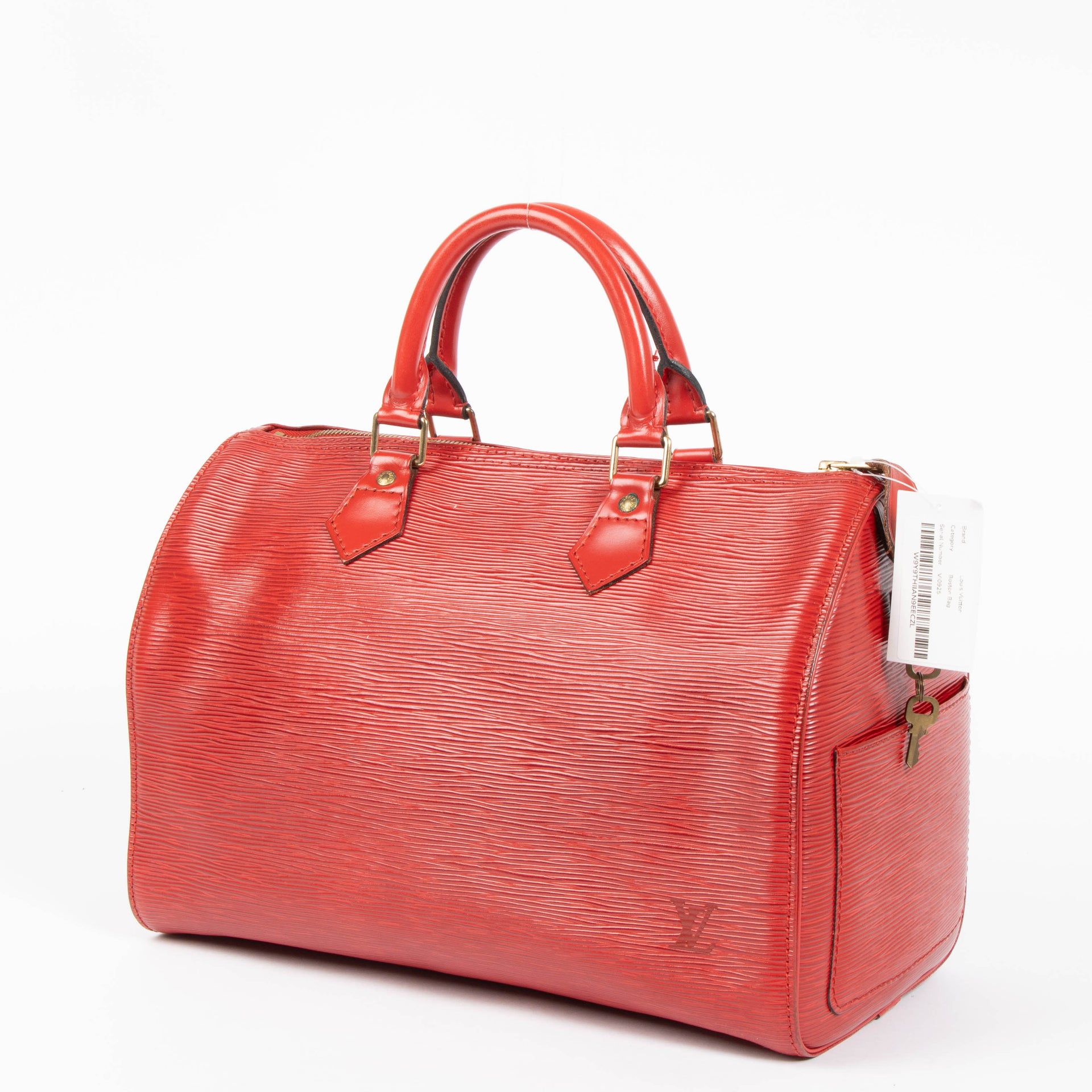 Louis Vuitton Red Epi Leather Speedy 30 Bag