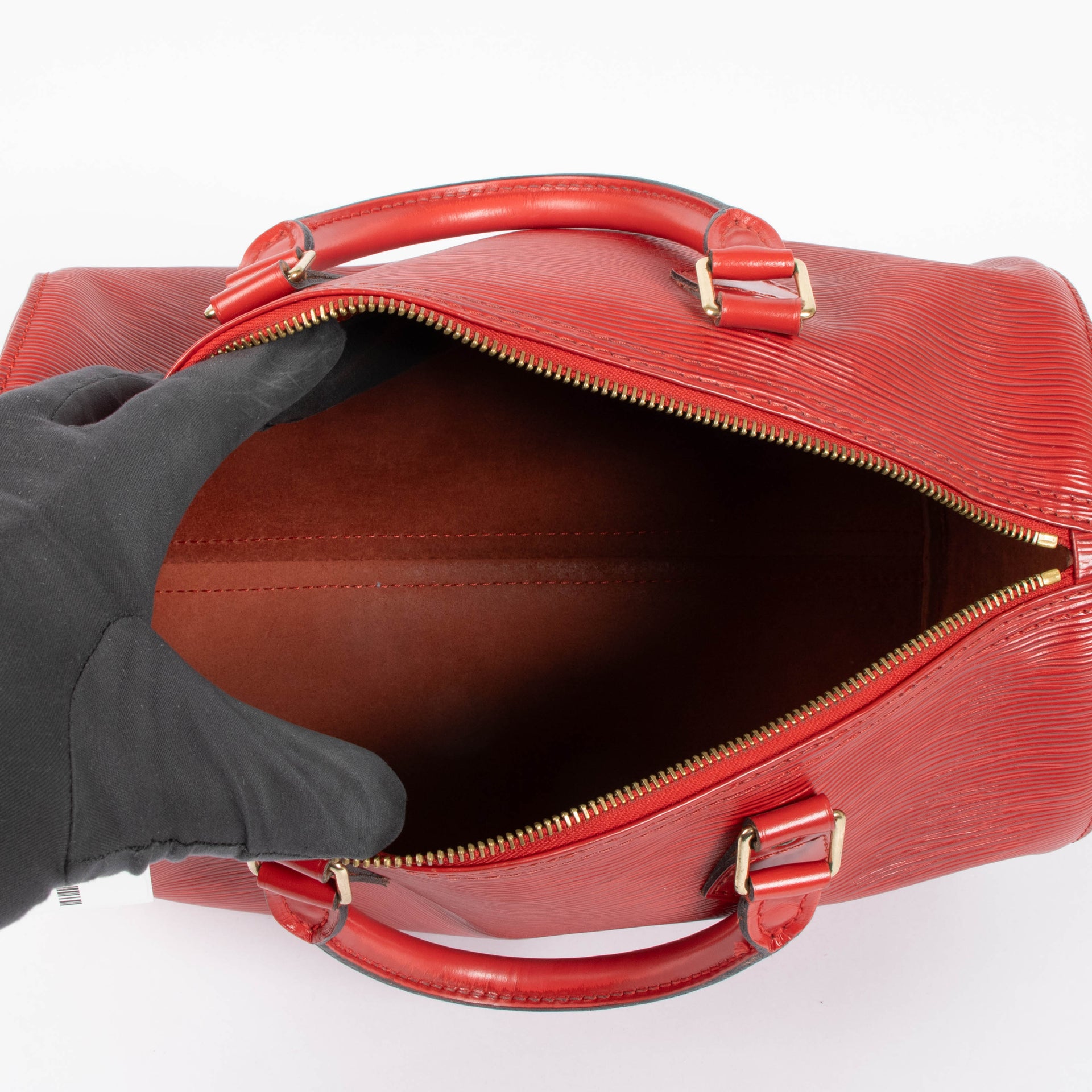 Louis Vuitton Red Epi Leather Speedy 30 Bag