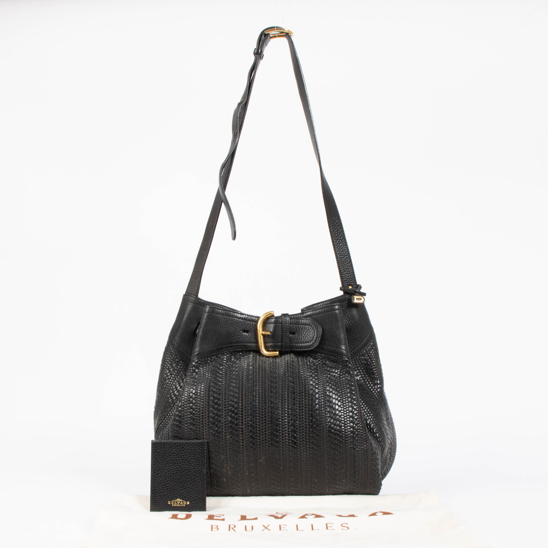 Shop this authentic delvaux black Toile De Cuir Souverain pre-loved on Labellov.com
