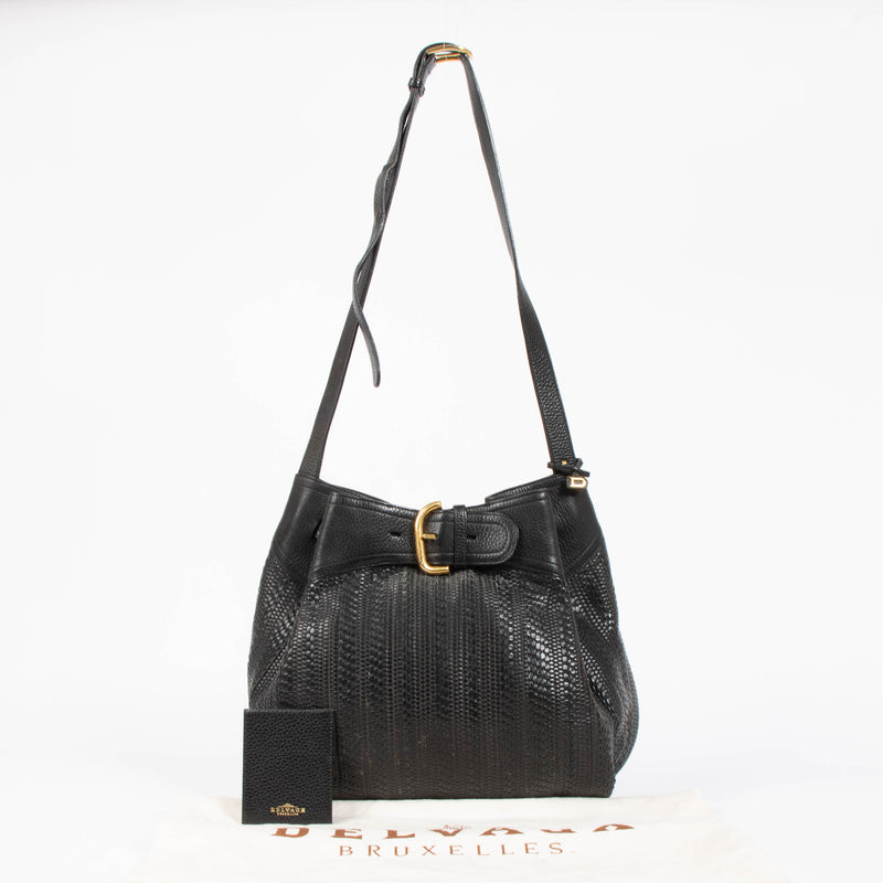 Shop this authentic delvaux black Toile De Cuir Souverain pre-loved on Labellov.com