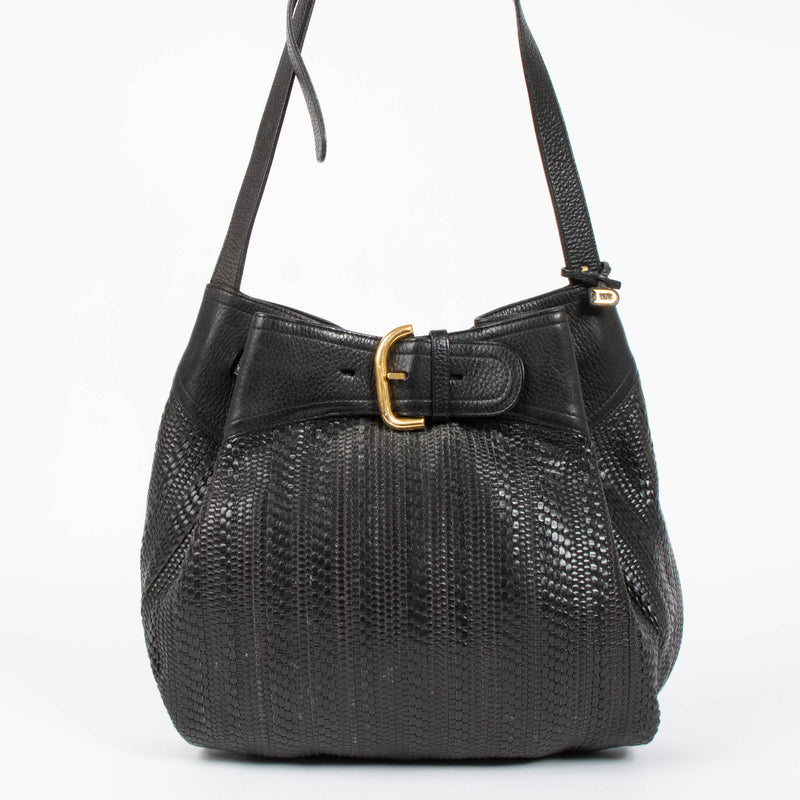 Shop this authentic delvaux black Toile De Cuir Souverain pre-loved on Labellov.com