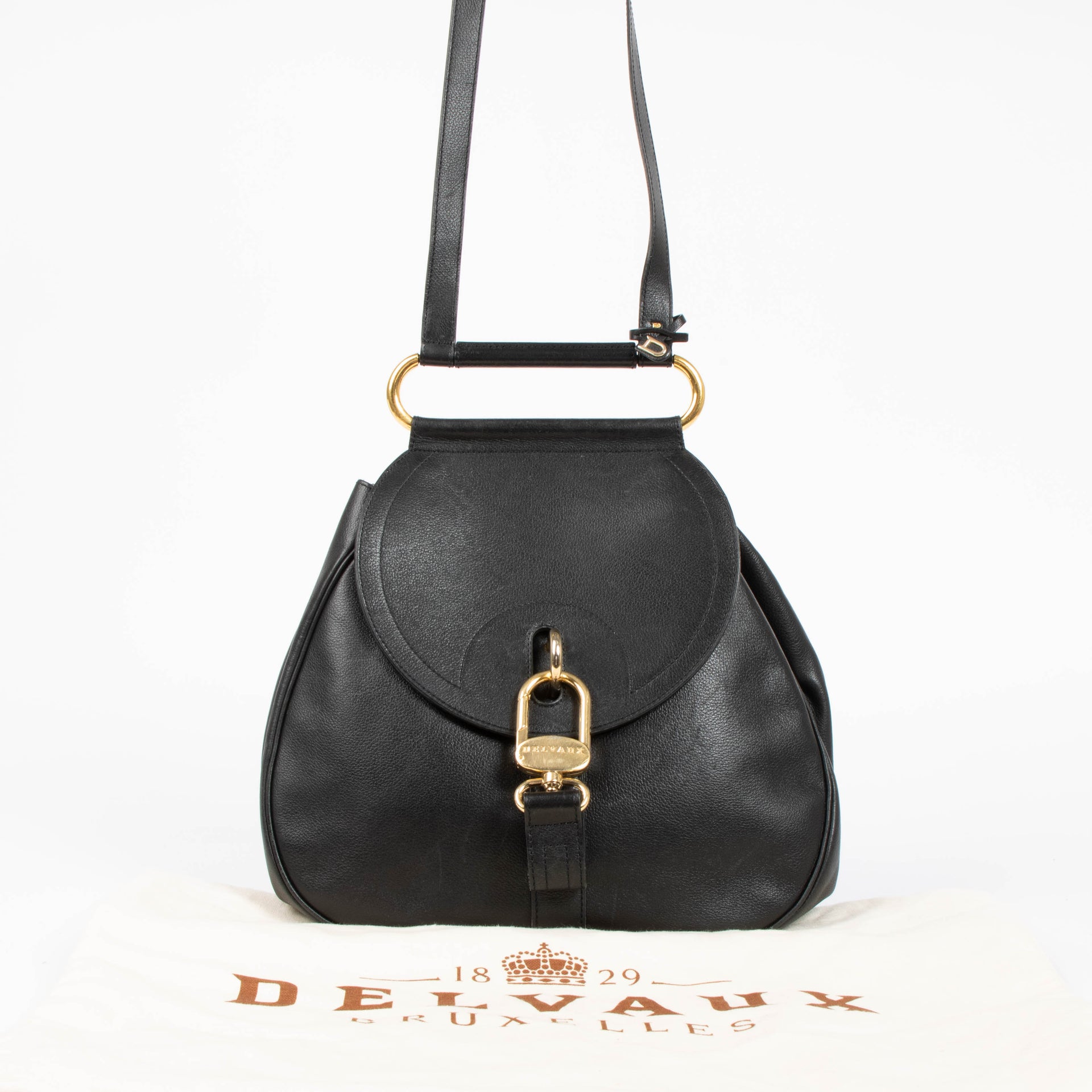 Shop this authentic delvaux black Cerceau bag pre-loved on Labellov.com