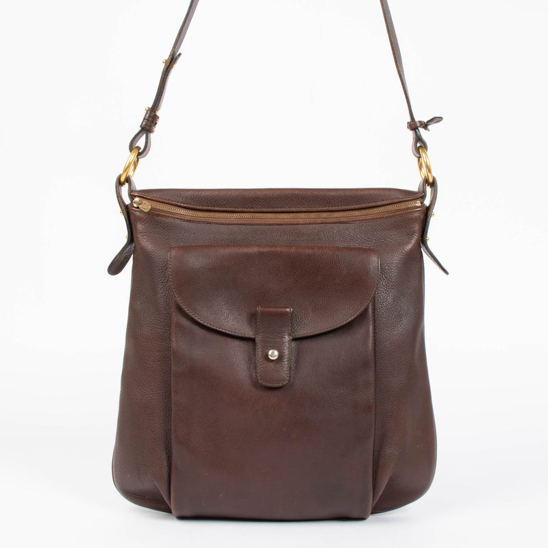 Shop this authentic Delvaux Flou brown Crossbody pre-loved on Labellov.com