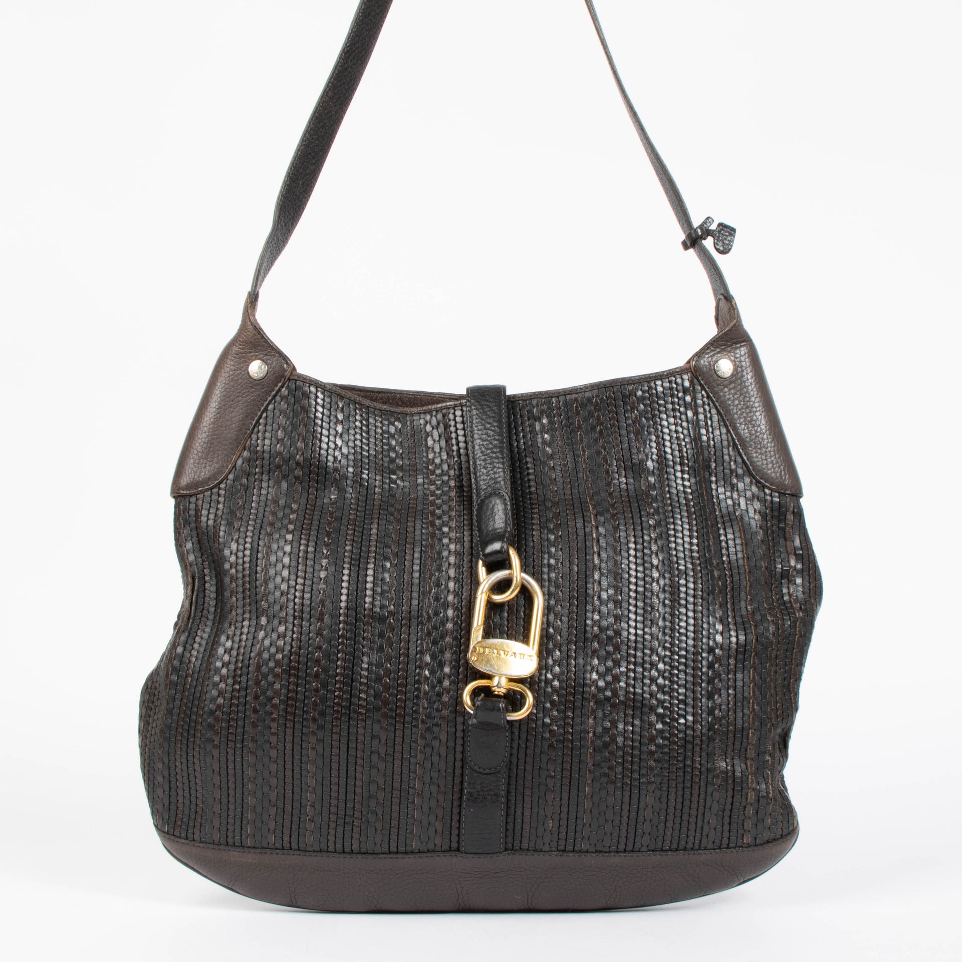 Shop this authentic delvaux Toile De Cuir Shoulder bag pre-loved on Labellov.com