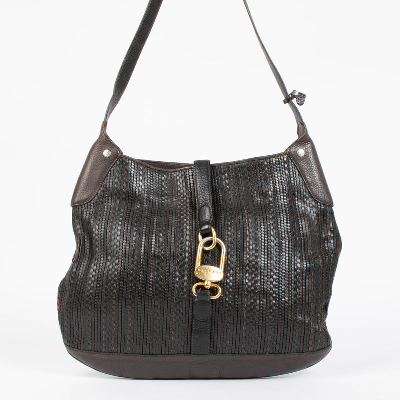 Shop this authentic delvaux Toile De Cuir Shoulder bag pre-loved on Labellov.com