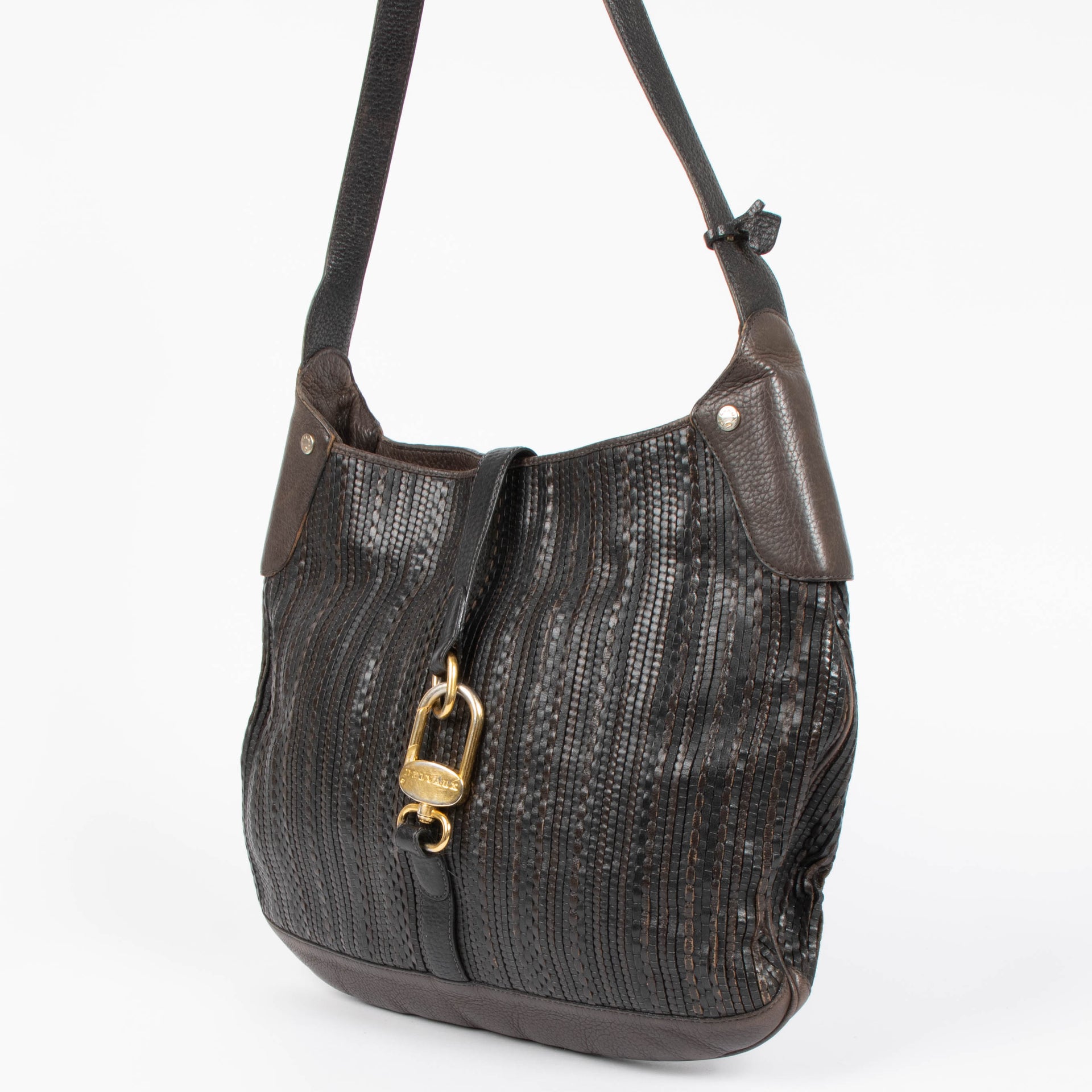 Shop this authentic delvaux Toile De Cuir Shoulder bag pre-loved on Labellov.com
