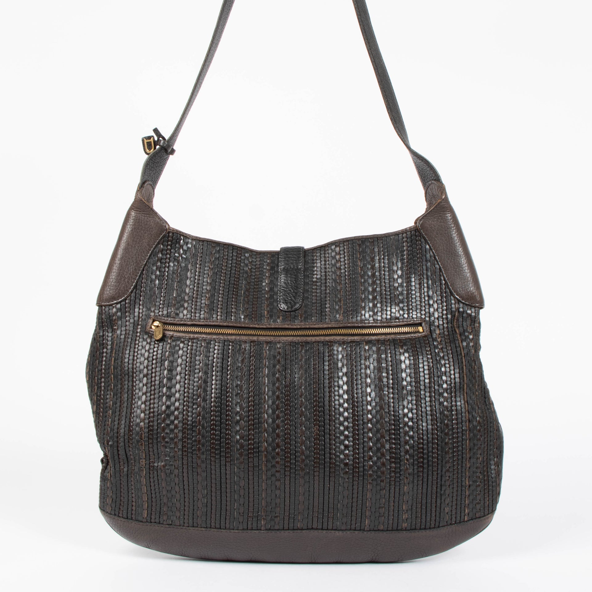 Shop this authentic delvaux Toile De Cuir Shoulder bag pre-loved on Labellov.com