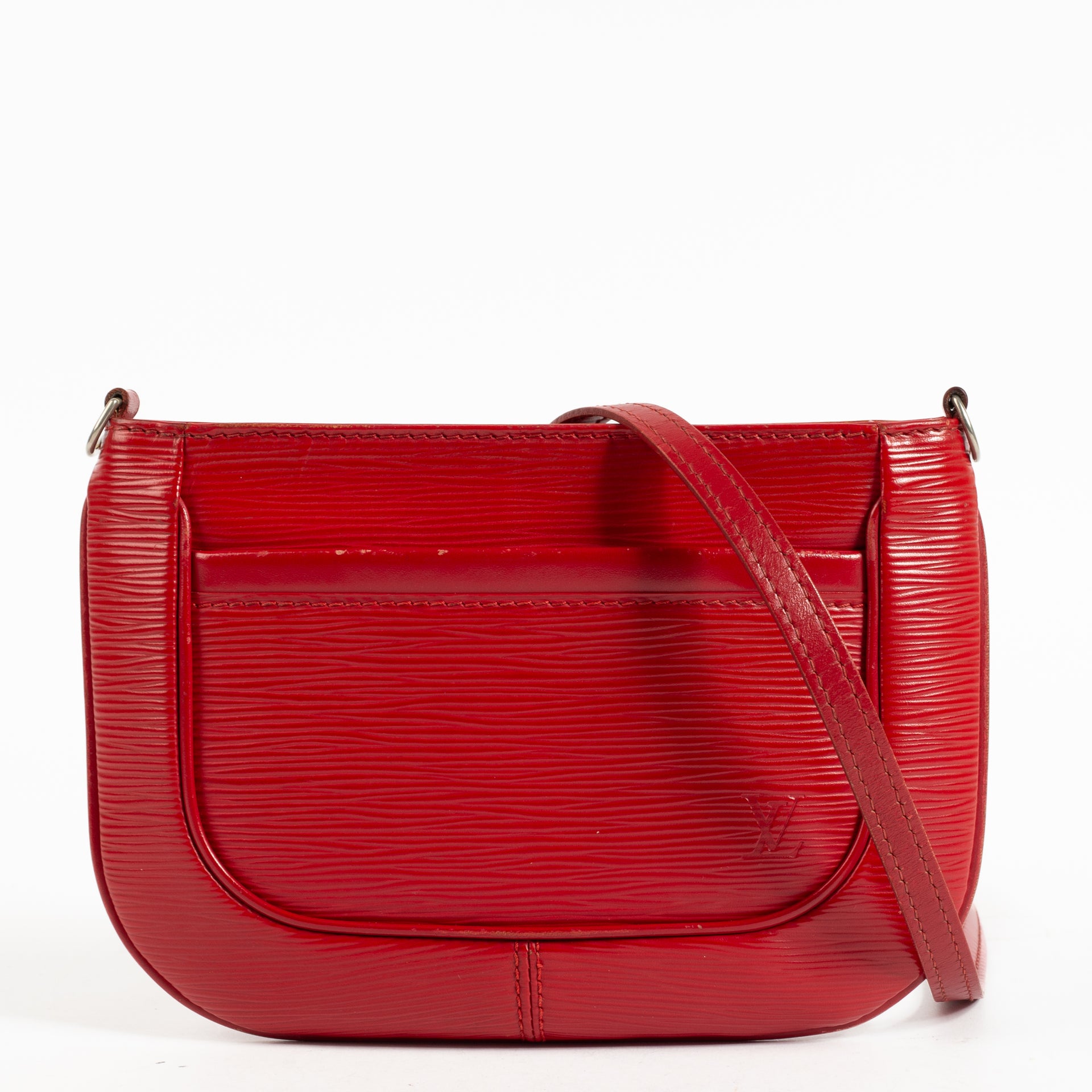 Shop the authentic Louis Vuitton Red Epi Sarvanga Crossbody on Labellov.com !