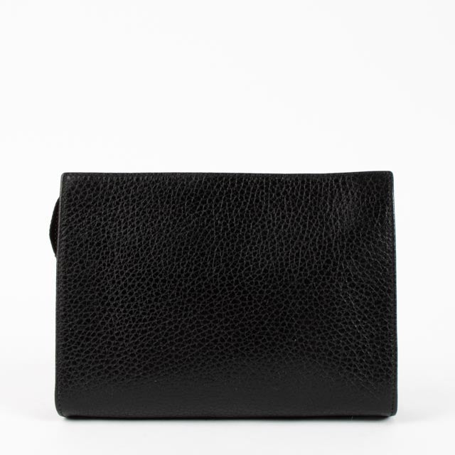 Celine Vintage Black Leather Pouch