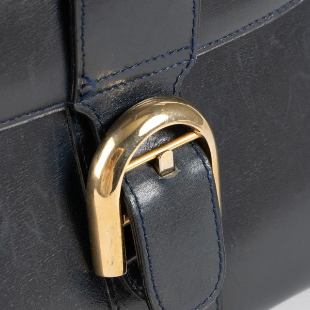 Delvaux Vintage Navy Brillant PM Bag
