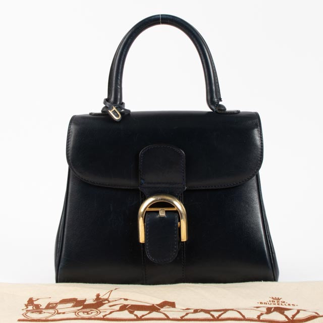 Delvaux Vintage Navy Brillant PM Bag