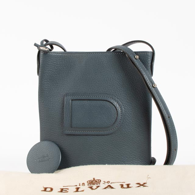 Delvaux Vintage Petrol Leather Pin Mini Bag
