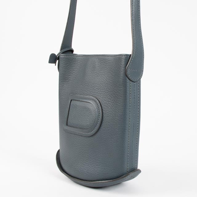 Delvaux Vintage Petrol Leather Pin Mini Bag