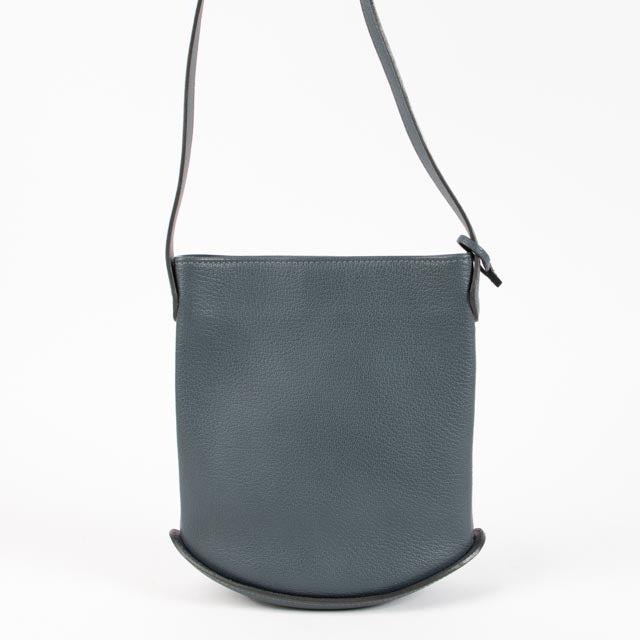 Delvaux Vintage Petrol Leather Pin Mini Bag