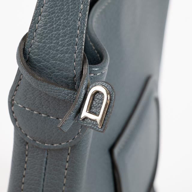 Delvaux Vintage Petrol Leather Pin Mini Bag