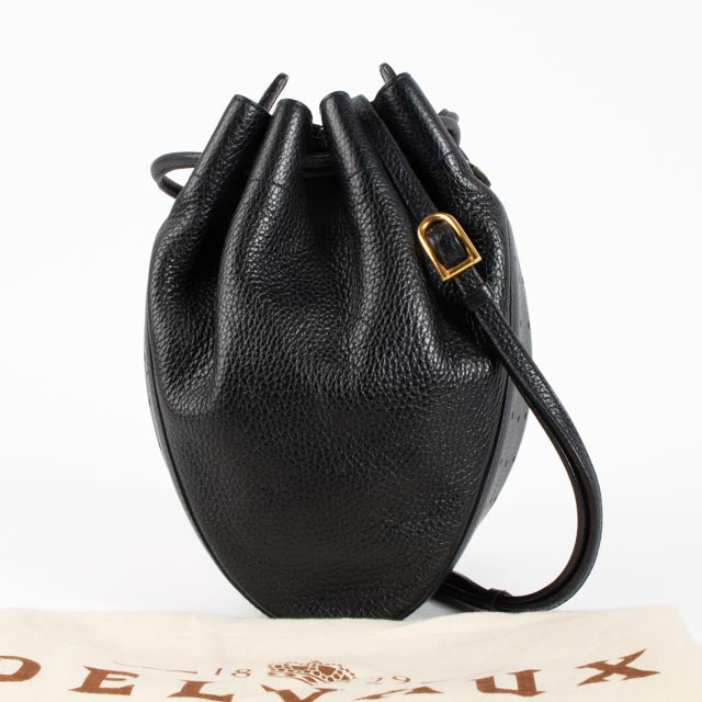 Delvaux Blue Leather Tabarin PM Bag
