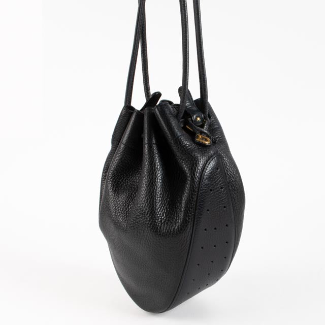 Delvaux Blue Leather Tabarin PM Bag