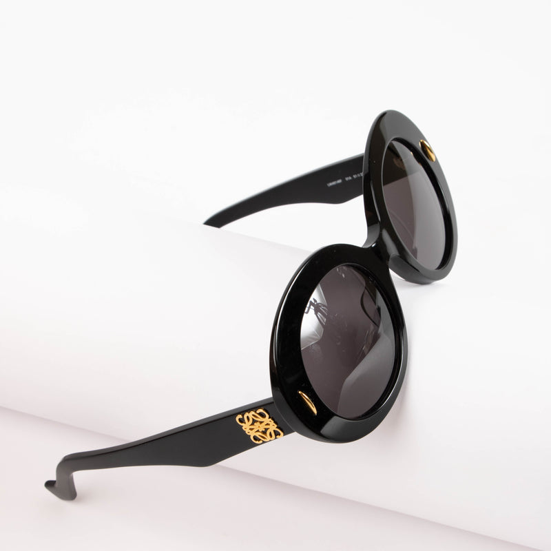 Loewe Black Oval Sunglasses