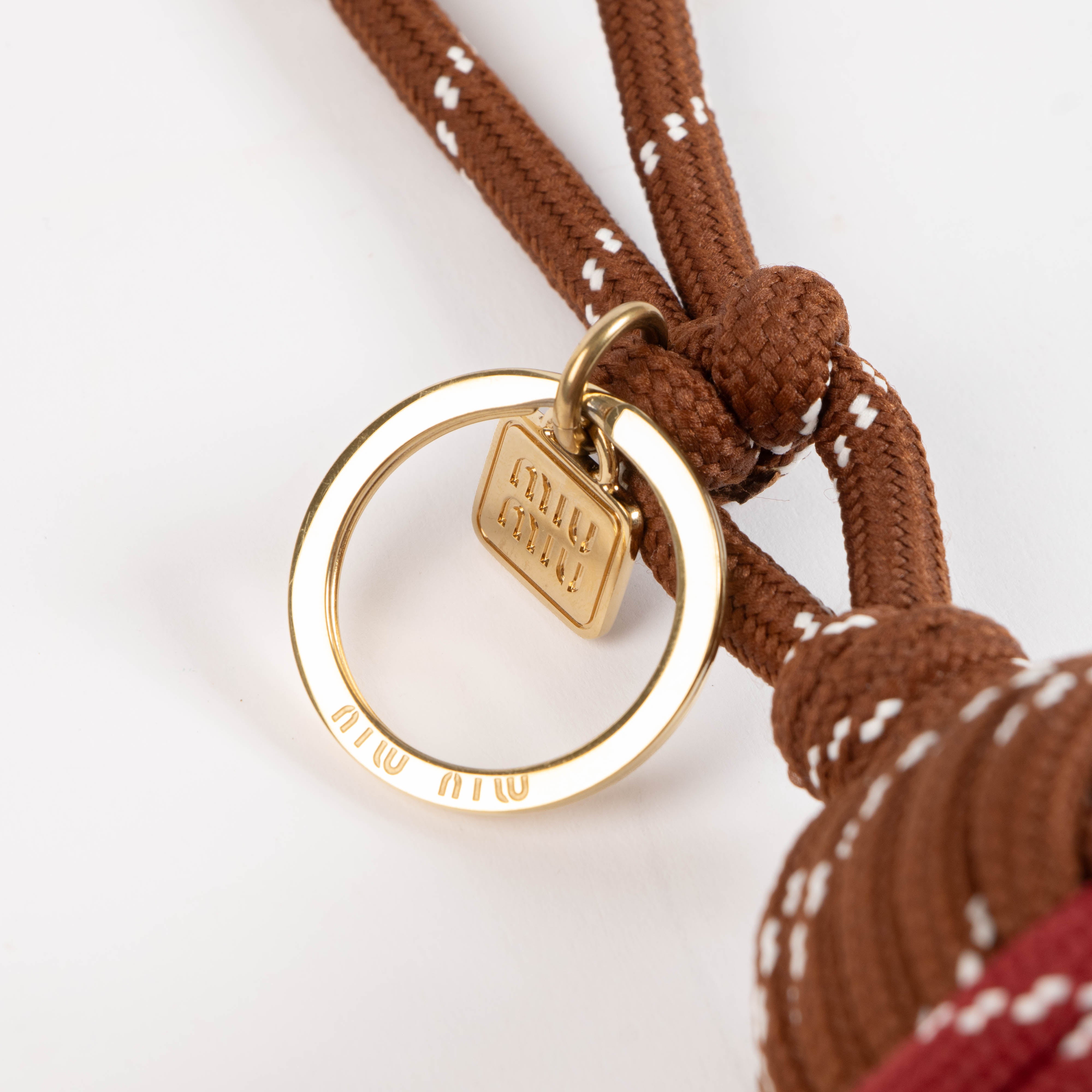 Miu Miu Brown/Burgundy Cord Tric Charm – Labellov