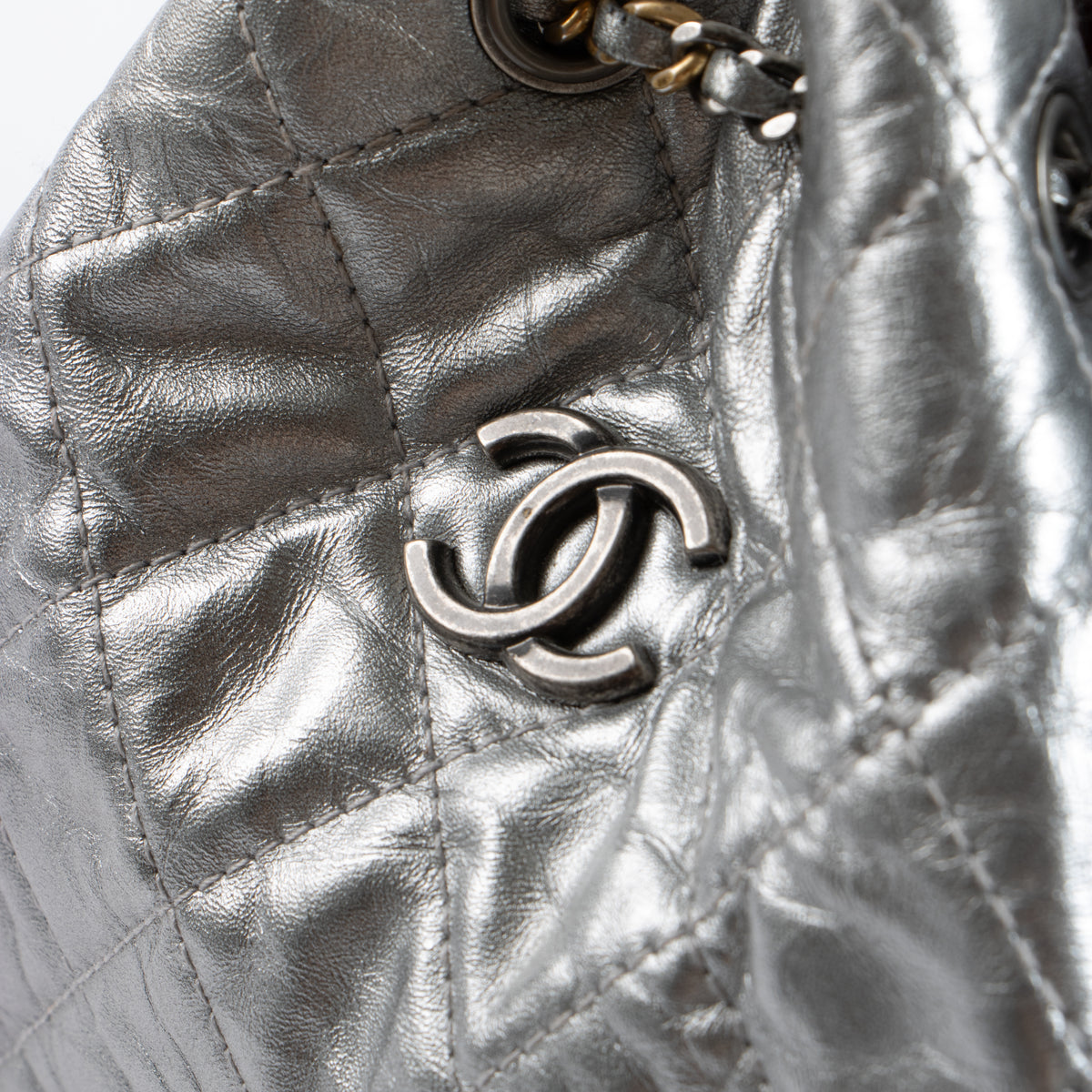 Chanel Silver Gabrielle Backpack
