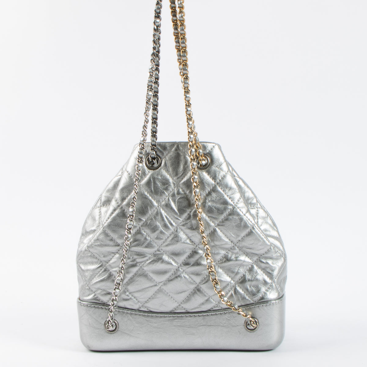 Chanel Silver Gabrielle Backpack