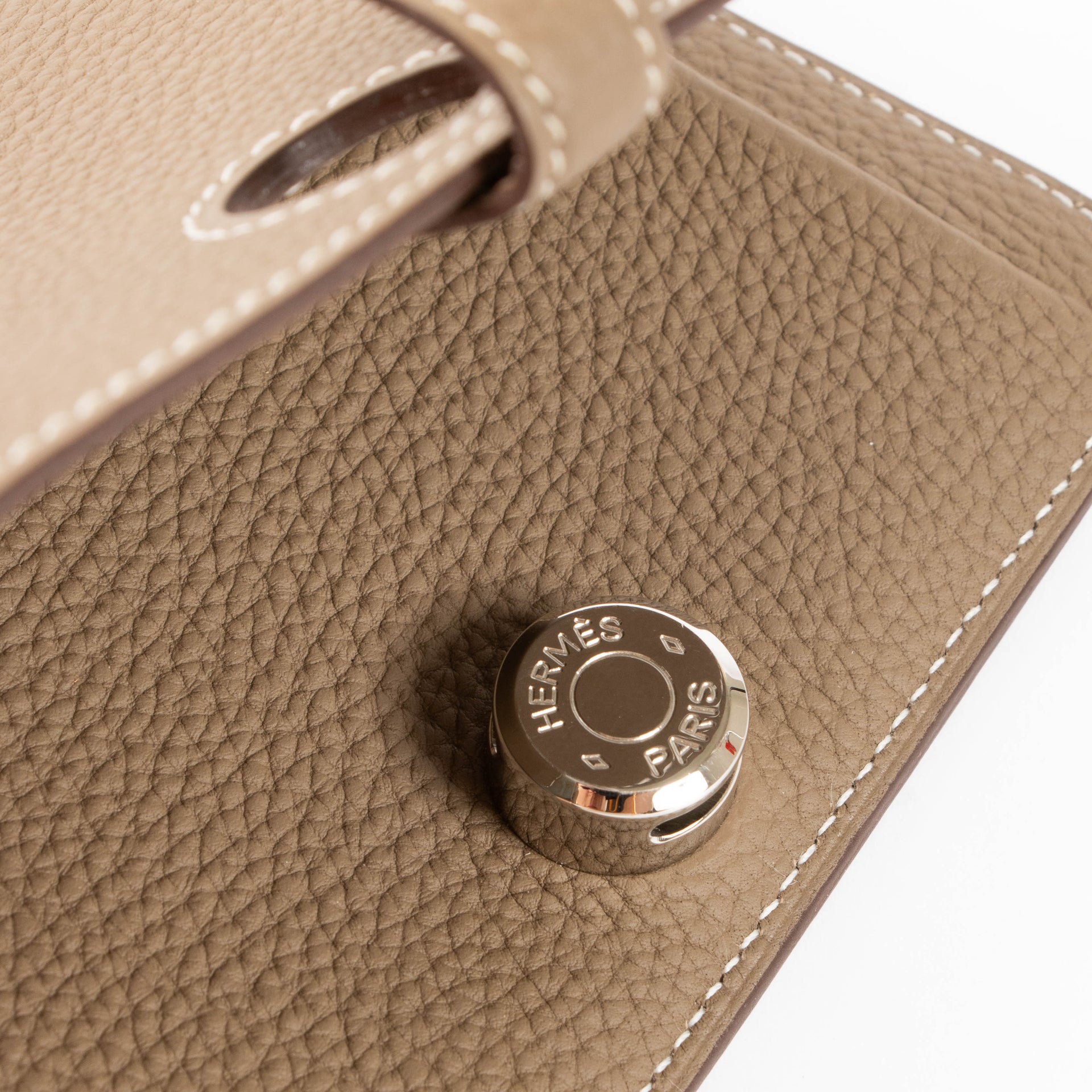 Hermès Etoupe Dogon Compact Wallet