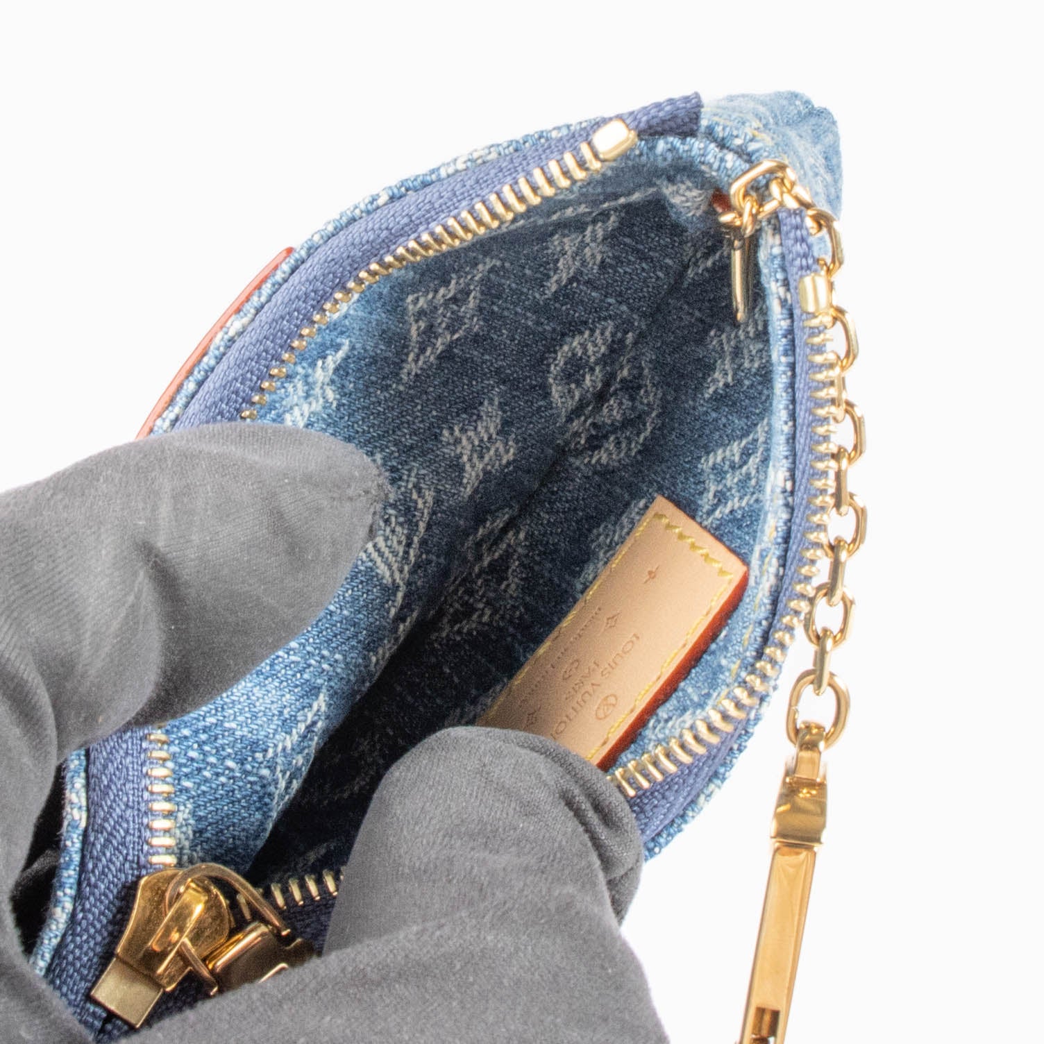 Louis Vuitton Monogram Denim Key Pouch
