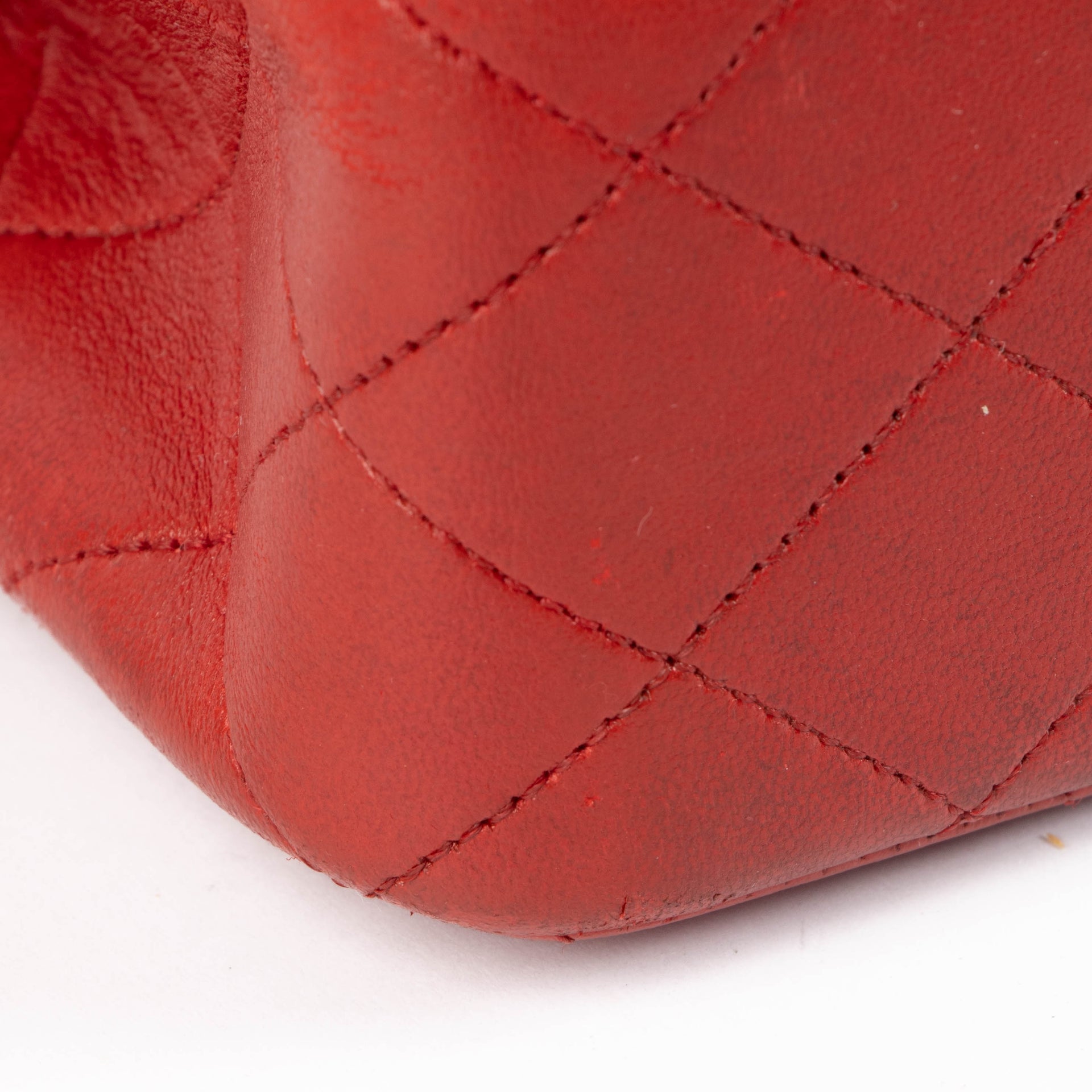 Chanel Red Classic Flap Bag Vintage