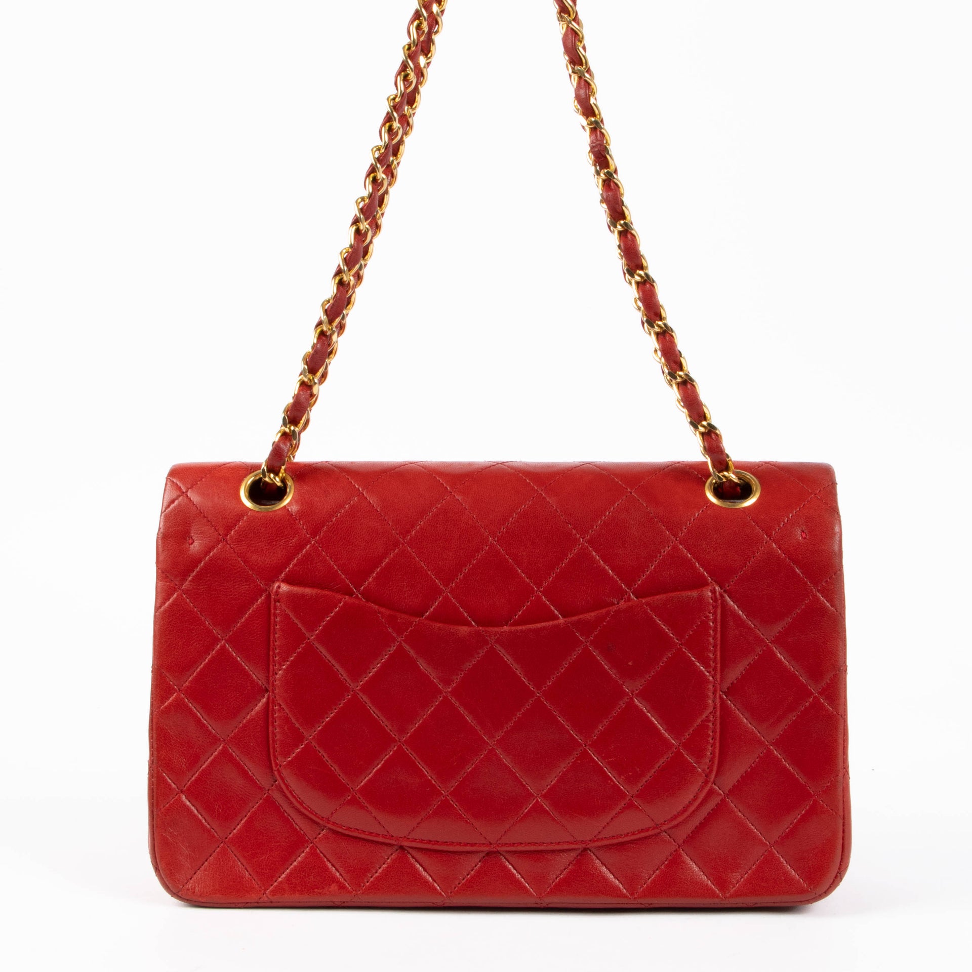 Chanel Red Classic Flap Bag Vintage