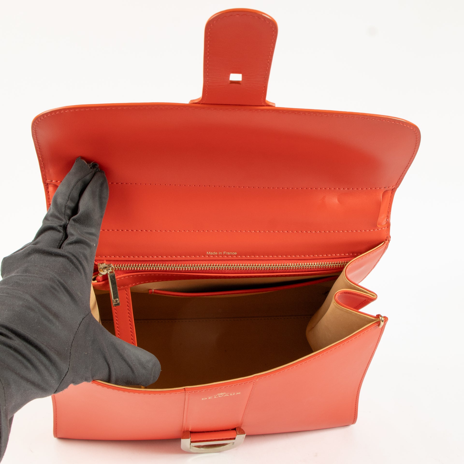 Delvaux Corail Box Calf Brillant MM Bag