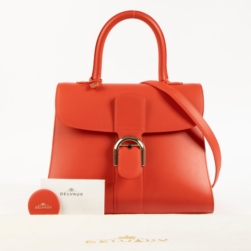 Delvaux Corail Box Calf Brillant MM Bag