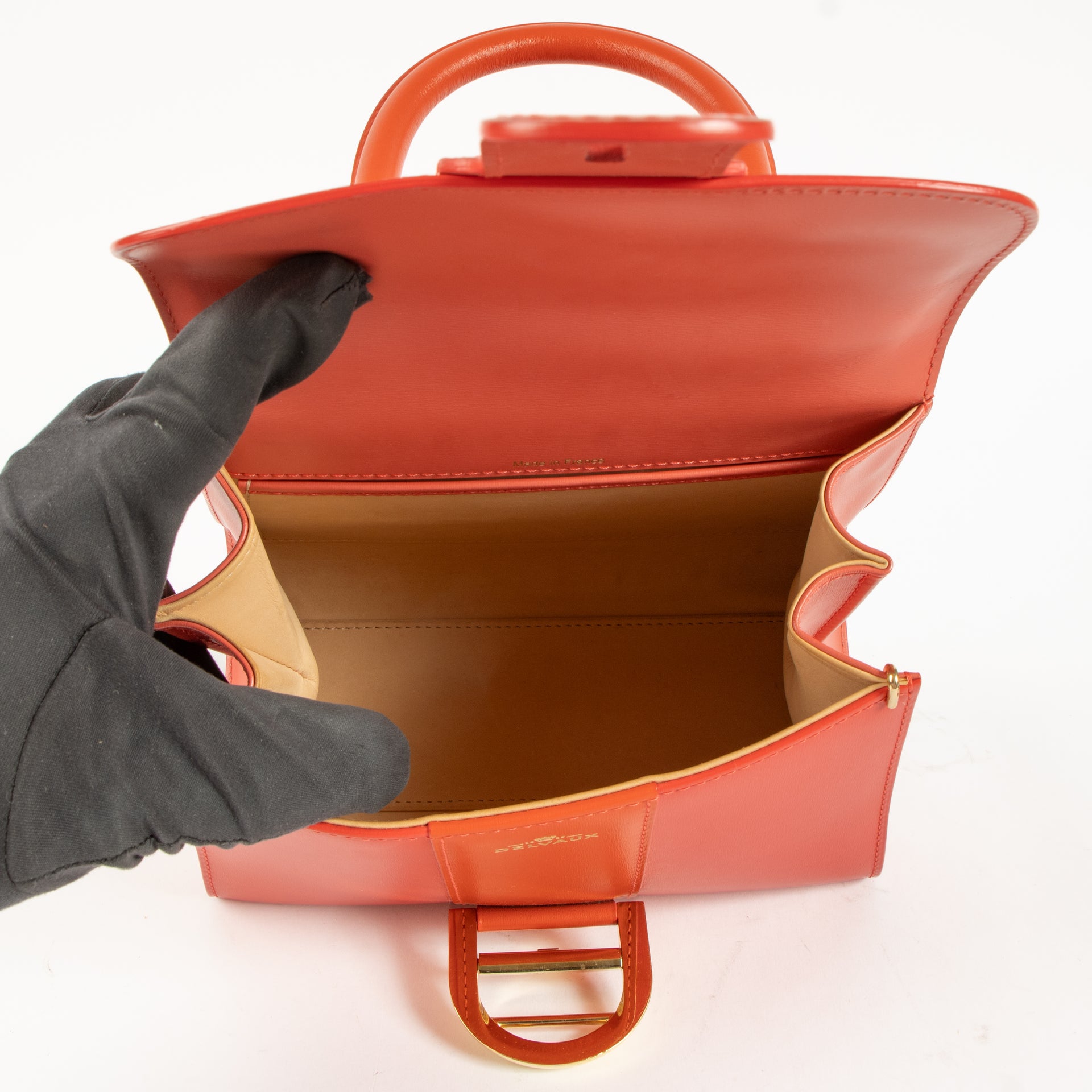 Shop the authentic Delvaux Corail Box Calf Camaïeux Brillant Mini Bag on Labellov.com !