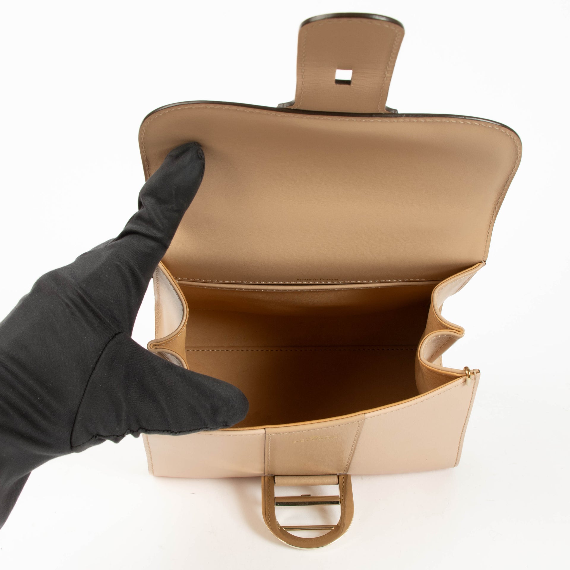 Delvaux Nude Box Calf Camaieux Brillant Mini Bag