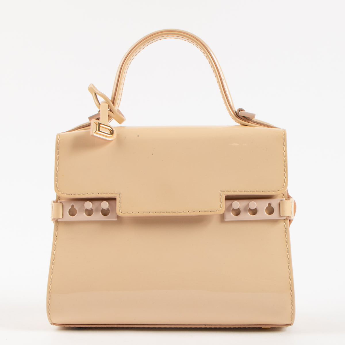 Shop the 100% authentic Delvaux Nude Vernis Tempête Micro Bag second hand on Labellov.com!