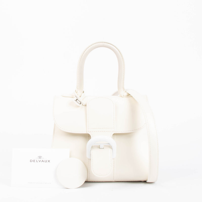 Delvaux Ivory Box Calf Brillant Mini Bag
