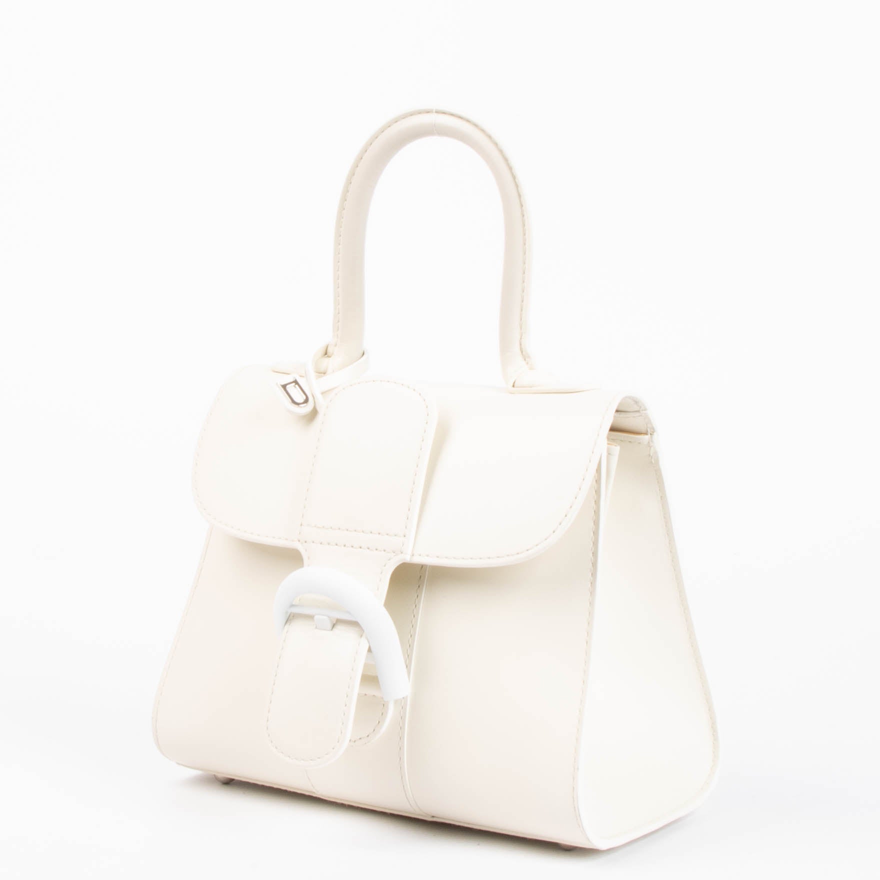 Delvaux Ivory Box Calf Brillant Mini Bag