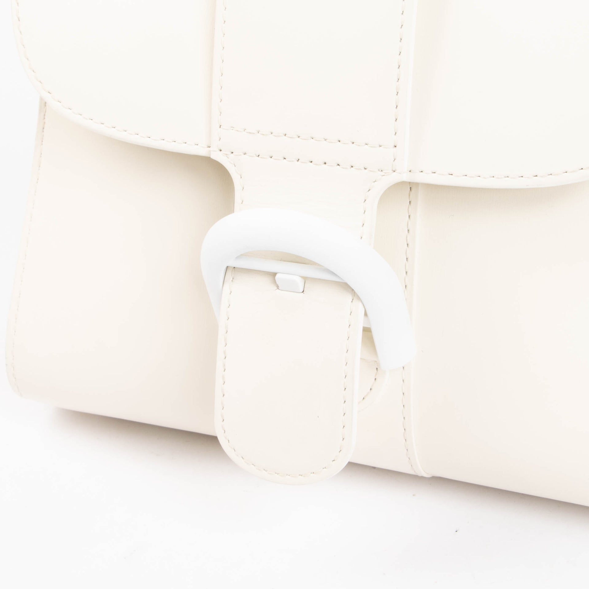 Delvaux Ivory Box Calf Brillant Mini Bag