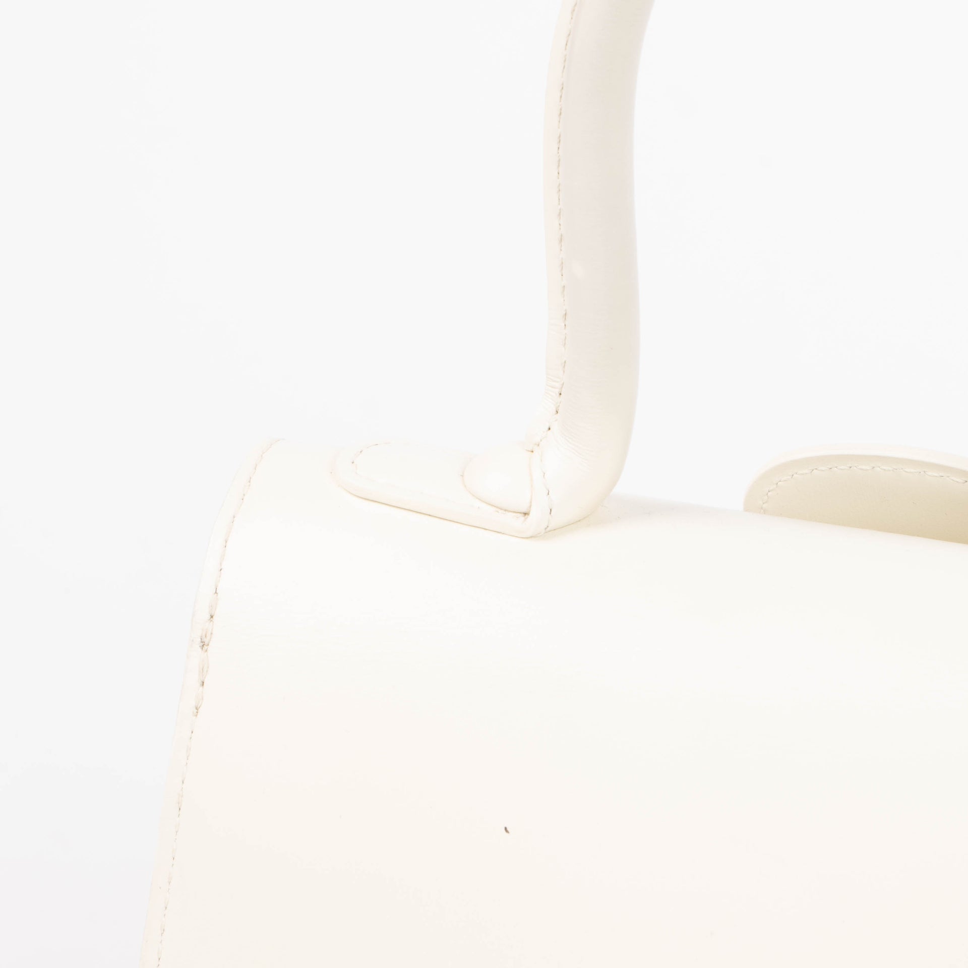 Delvaux Ivory Box Calf Brillant Mini Bag