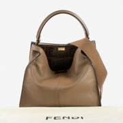 Shop the 100% authentic Fendi Beige Peekaboo X-Lite Medium Bag second hand on Labellov.com!
