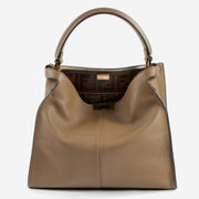 Shop the 100% authentic Fendi Beige Peekaboo X-Lite Medium Bag second hand on Labellov.com!