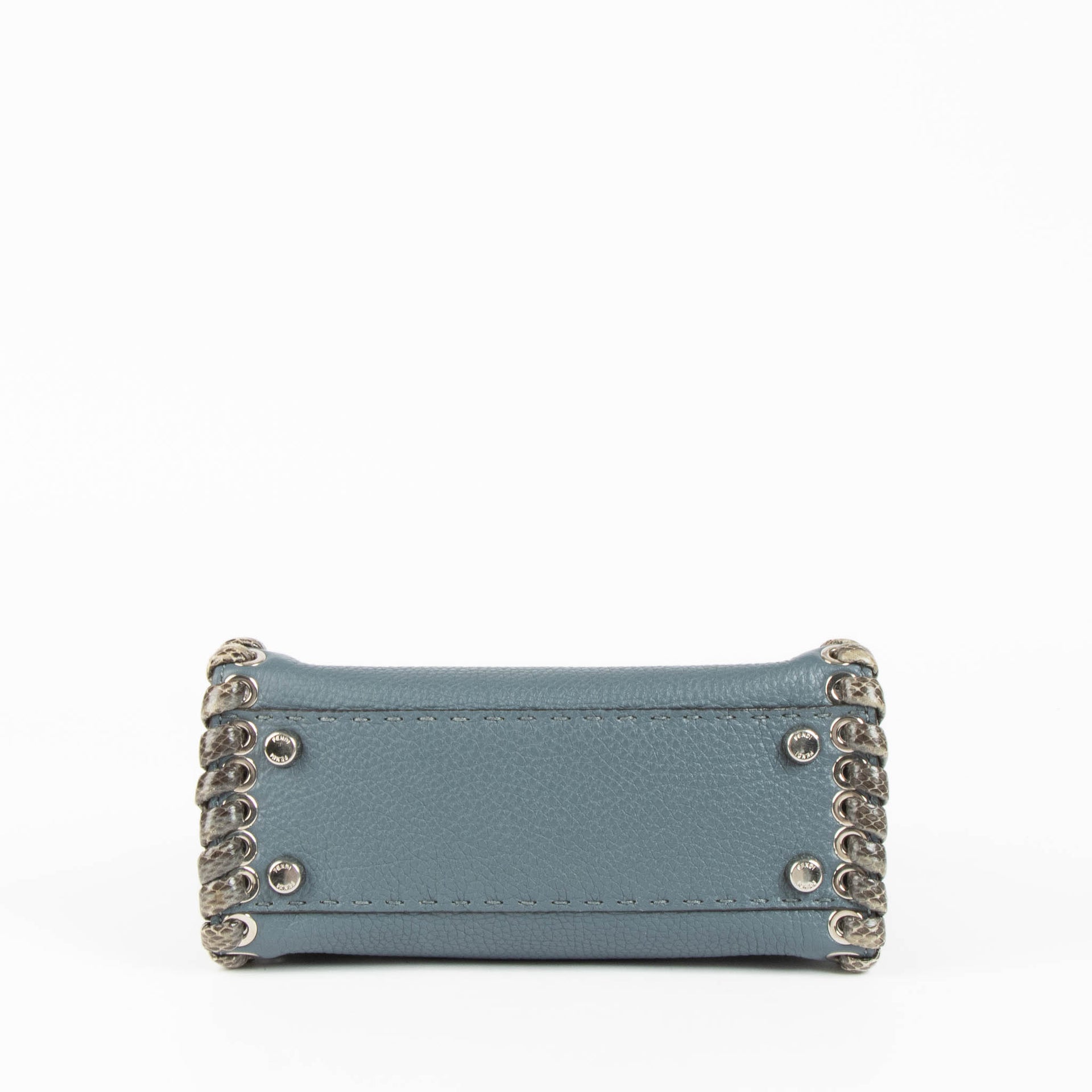 Shop this authentic Fendi Blue/Python Mini Peekaboo Selleria pre-loved on Labellov.com 