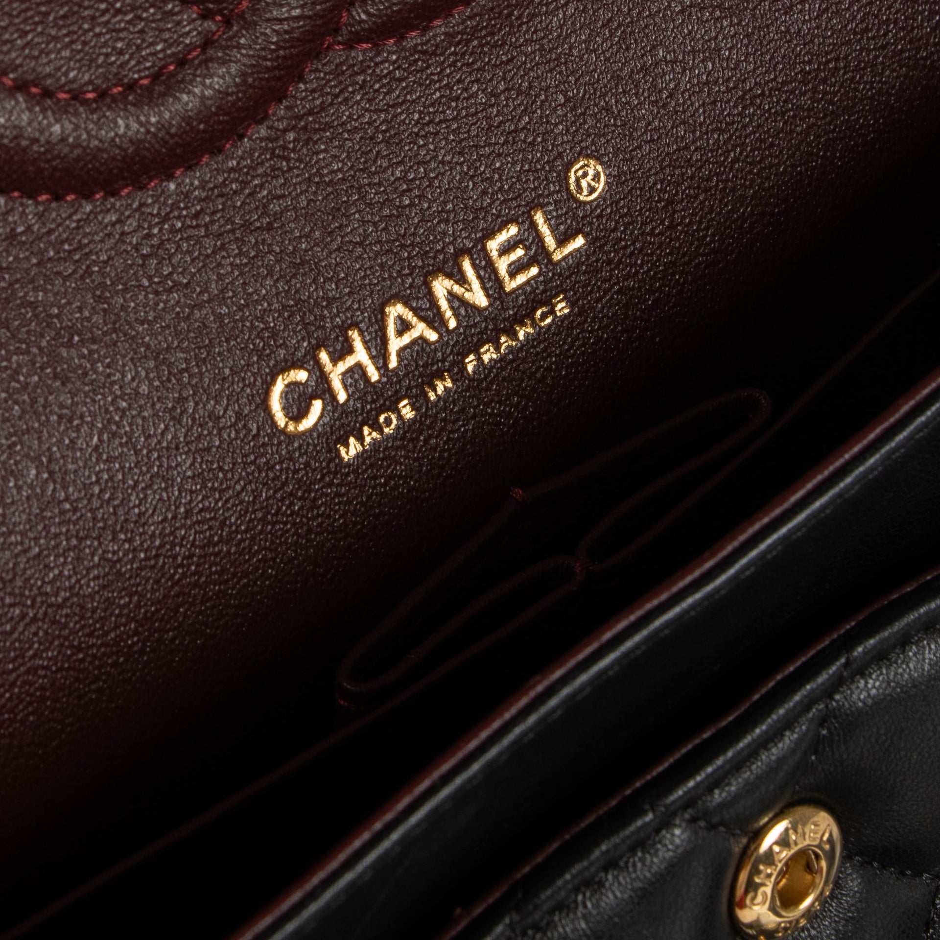 Chanel Black Lambskin Medium Classic Flap 11.12 Bag