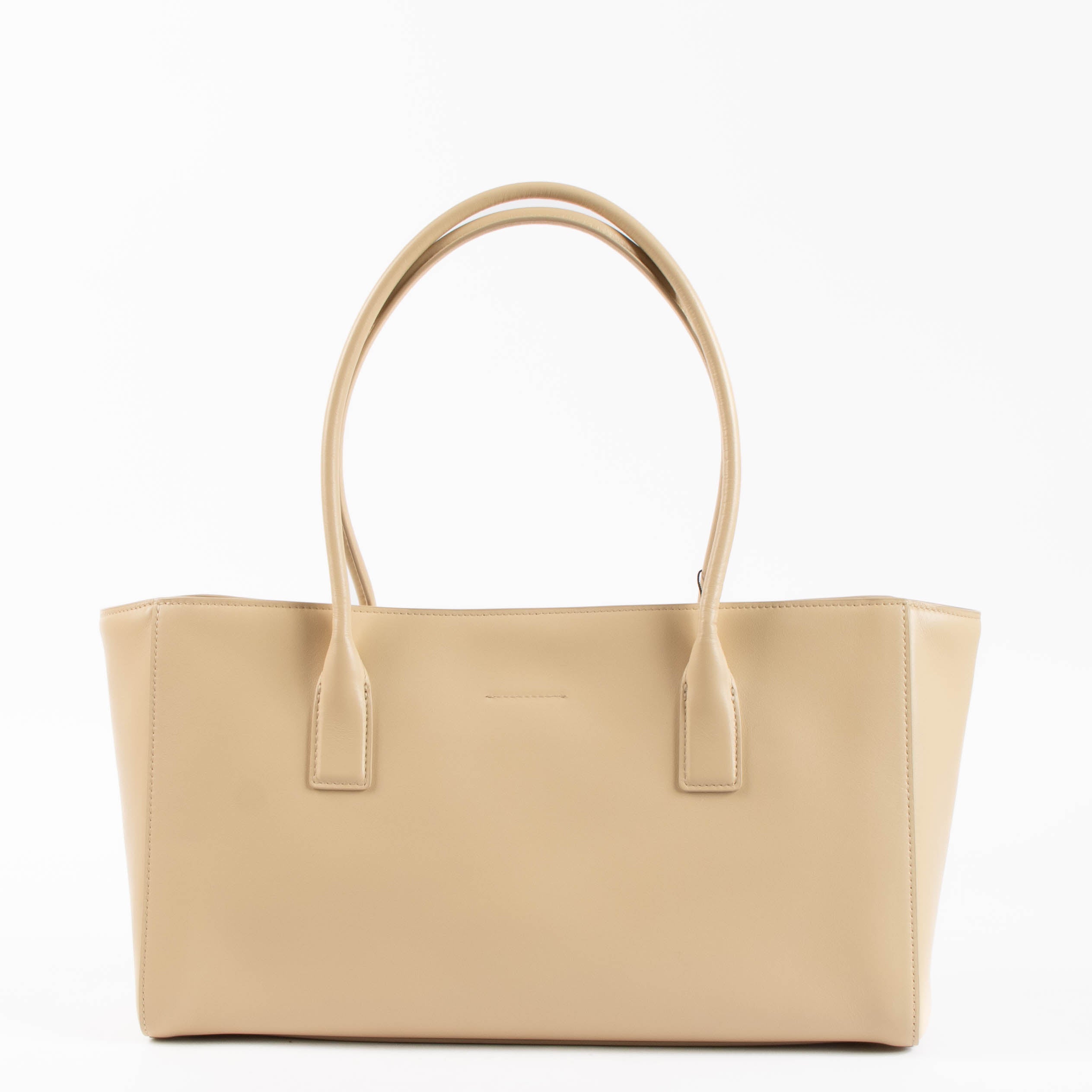Chanel 26S Beige Leather Cerf Executive Small Tote Bag – Labellov