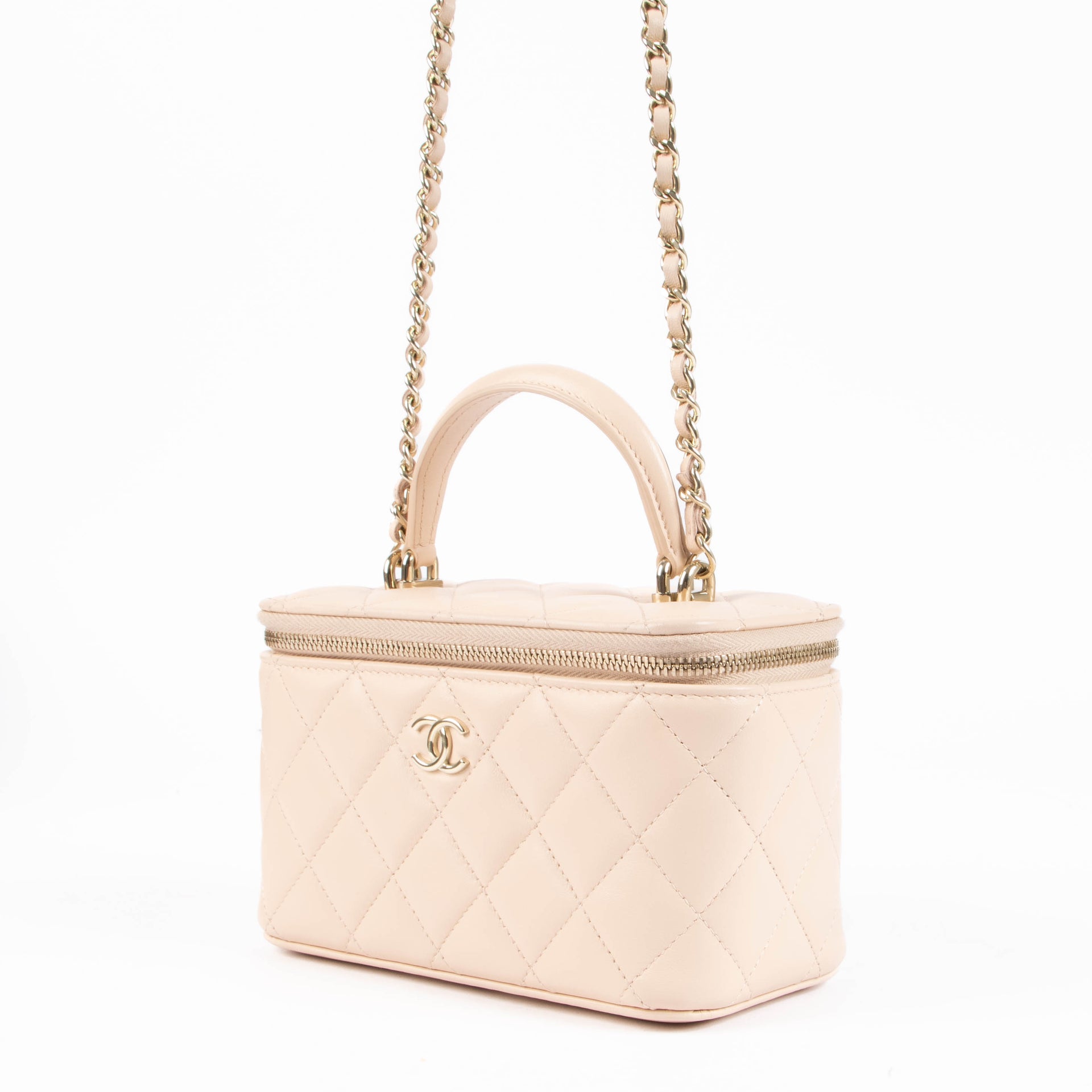 Chanel Vanity soft pink GHW
