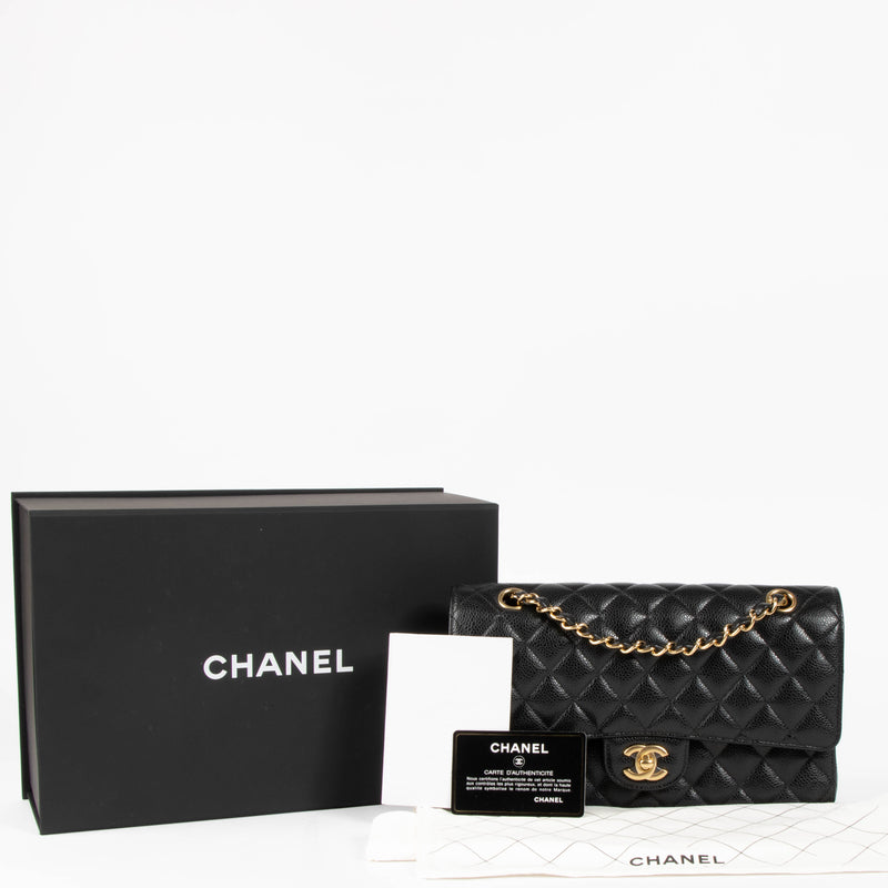 Shop this authentic Chanel Black Caviar Medium Classic 11.12 Handbag pre-loved on Labellov.com