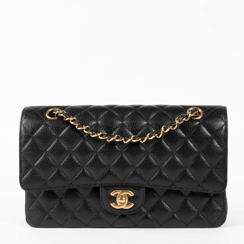 Shop this authentic Chanel Black Caviar Medium Classic 11.12 Handbag pre-loved on Labellov.com