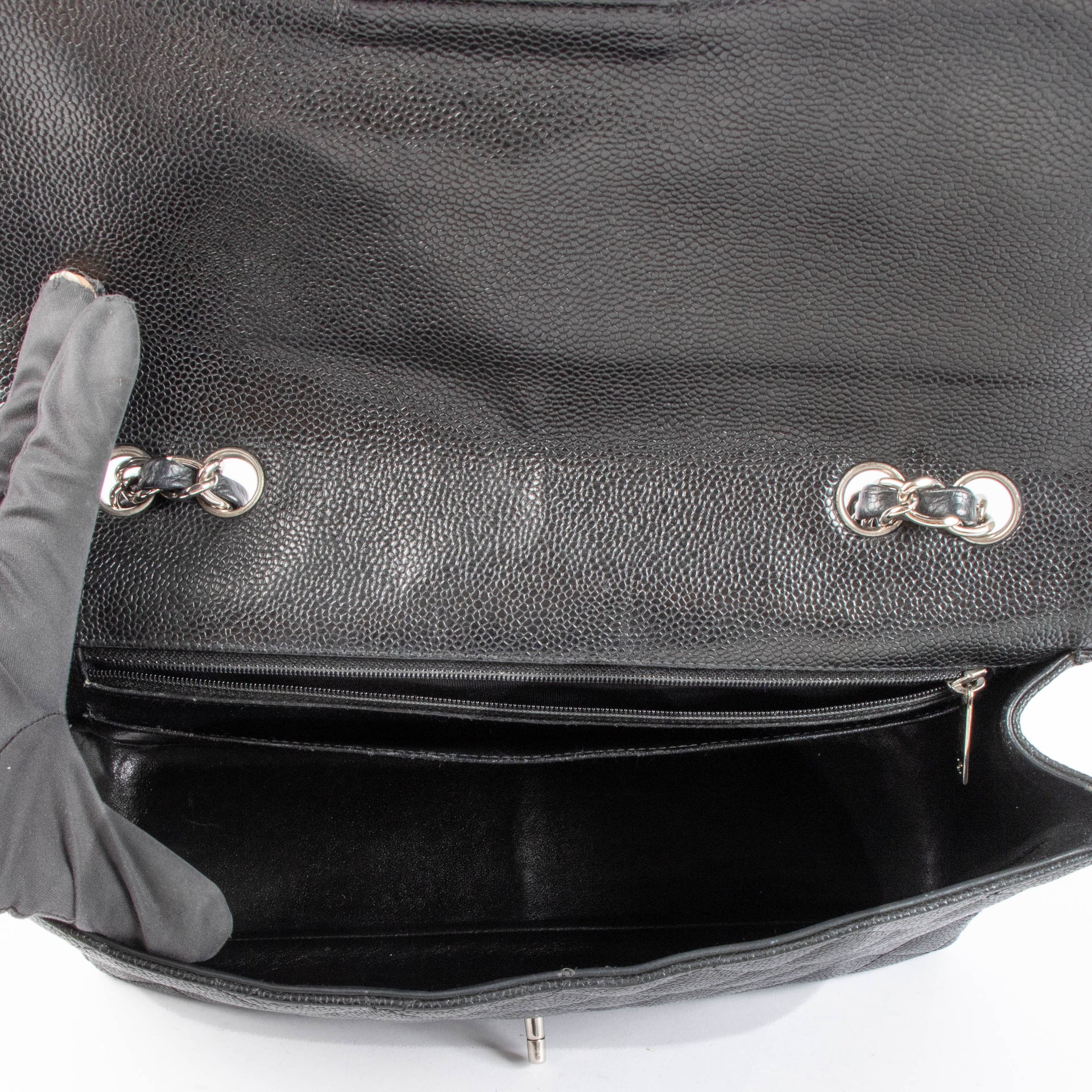 Chanel Black Caviar Large/Jumbo Classic Single Flap Bag